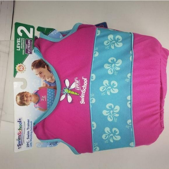 Swim School 2 Piece Swim Trainer With Matching Swimsuit Level 2 Age 2-4 - Picture 11 of 11